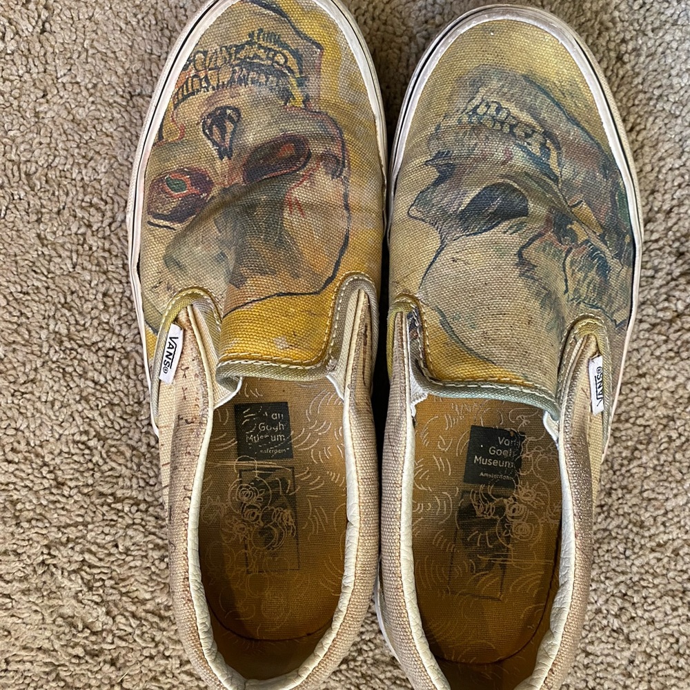 Yellow VINCENT VAN GOPH slip on vans